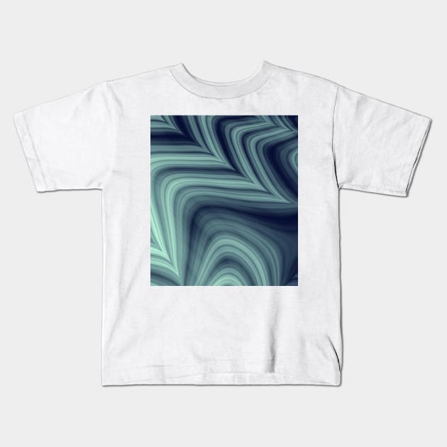 Blue waves Kids T-Shirt by Dturner29